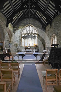Historic church in Welsh village