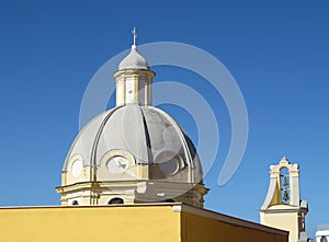 Historic churches in Procida Island. Italy.