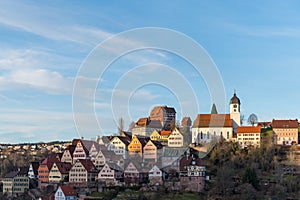 Historic city of Altensteig in the Black forrest in Germany