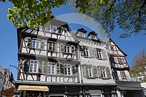Historic city bensheim in hesse germany with whine vineyards