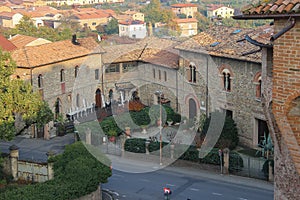 Historic city center of Vignola, Italy.