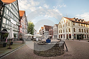 Historic city gruenberg hessen germany