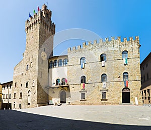Historic City Hall in Arezzo in Italy photo