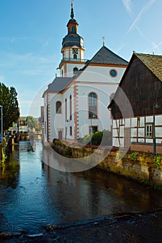 the historic city hall in Ehrbach