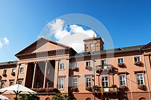 historic city hall of karlsruhe germany