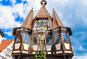 Historic City Hall in the Michelstadt, Odenwald, built the 1484th