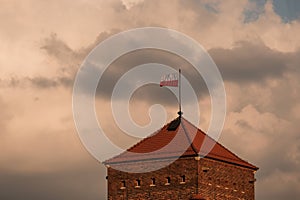 Historic city of Krakow in Poland famous among tourists Wawel Castle