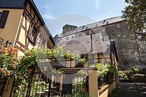 Historic city runkel hessen germany