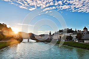 Historic city salzburg in austria