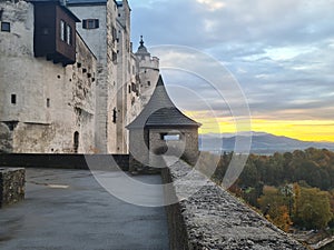 Historic city of Salzburg in fall, Austria