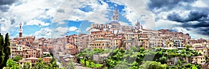 Historic city of Siena, Tuscany, Italy