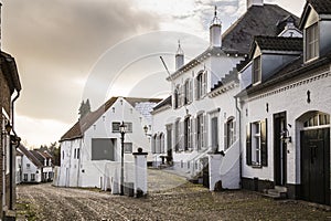 Historic city of Thorn known for its white houses photo