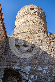 Historic city wall and tower Buergerturm in Meisenheim