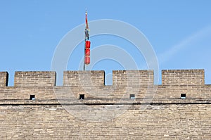 Historic city wall of Xian, China