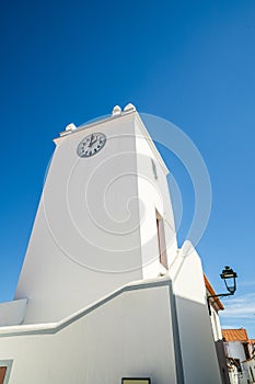 Historic clock tower in Almodovar, Alentejo, Portugal