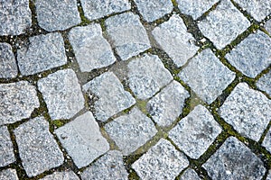 Historic cobbled stone path