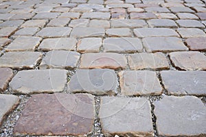 Historic cobblestones as a background