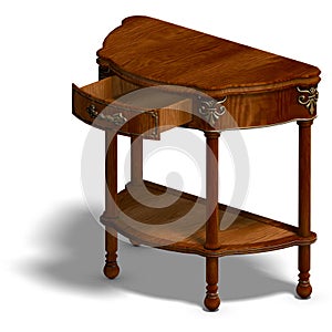 Historic coffee table of louis XV.