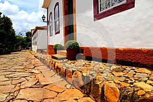 Historic colonial town of Tiradentes in the state of Minas Gerais in Brazil