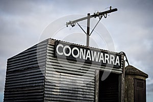 Historic Coonawarra Railway Station in Australia