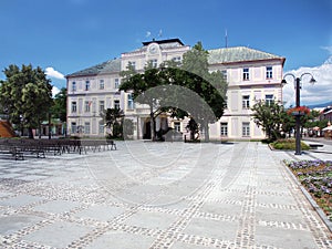 Historic County hall in Liptovsky Mikulas