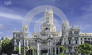 The historic Cybele Palace in Madrid.