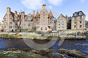 Historic Dean village in Edinburg