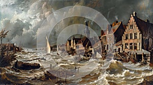 Historic Deluge: The Netherlands\' 1703 North Sea Flood Catastrophe