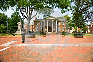 Historic district of Charlottesville, Virginia, home of President Thomas Jefferson