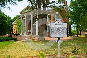 Historic district of Charlottesville, Virginia, home of President Thomas Jefferson