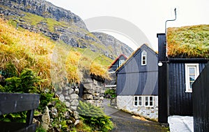 Historic district of Torshavn, Faroe Islands photo