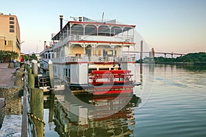 Historic District waterfront of Savannah, Georgia