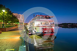 Historic District waterfront of Savannah, Georgia