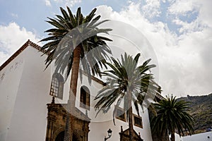 Historic downtown in Icod de los Vinos on Tenerife,.