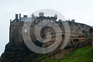 Historic Edinburgh Castle on Castle Rock