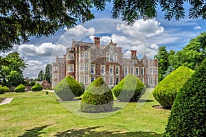 Burton Agnes Hall from the rear garden, Yorkshire, England.