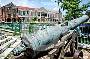 Historic emancipation square jamaica photo