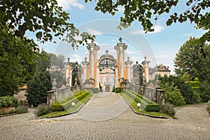 Historic entrance to the czech castle