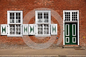 Historic facade in the dutch quarter