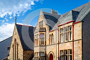 Historic facades of Campbeltown, Scotland