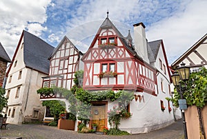 Historic Facades Ediger-Eller at the Mosel Germany Europe