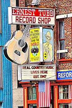 Historic and Famous Ernest Tubb Record Shop in Nashville  - Now Closed