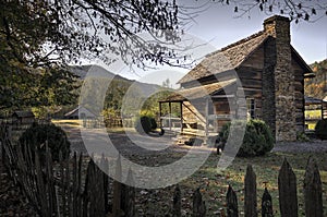 Oconaluftee Mountain Farm Museum Great Smoky Mountains National photo