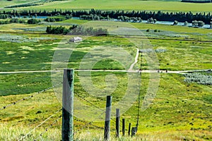 Historic farm house on the ranch. Glenbow Ranch Provincial Recreation Area Alberta Canada