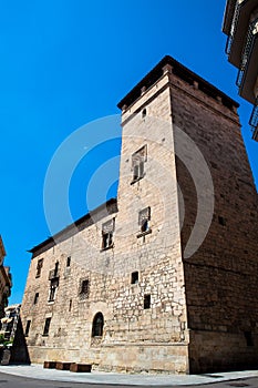 Historic Fermoselle Palace best known as the Air Tower built on 1440 in Salamanca, Spain
