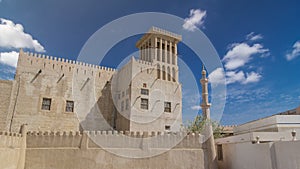 Historic fort at the Museum of Ajman timelapse