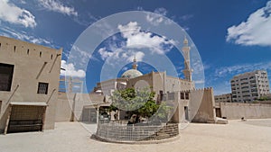 Historic fort at the Museum of Ajman timelapse