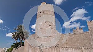 Historic fort at the Museum of Ajman timelapse