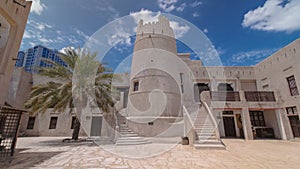 Historic fort at the Museum of Ajman timelapse