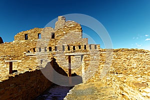 Historic fort in ruinous condition